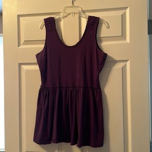 Matilda Jane Plum Skippy Peplum Tank